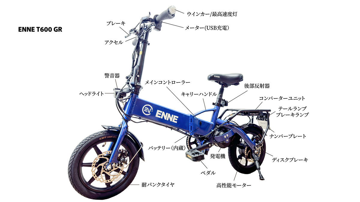 特定小型原付　ENNE T600 GR　モデル詳細